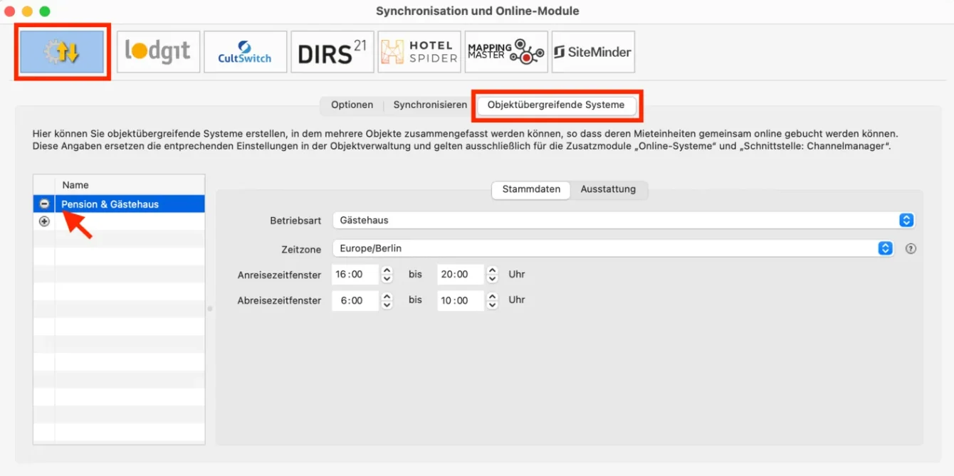 ein objektübergreifendes System erstellen