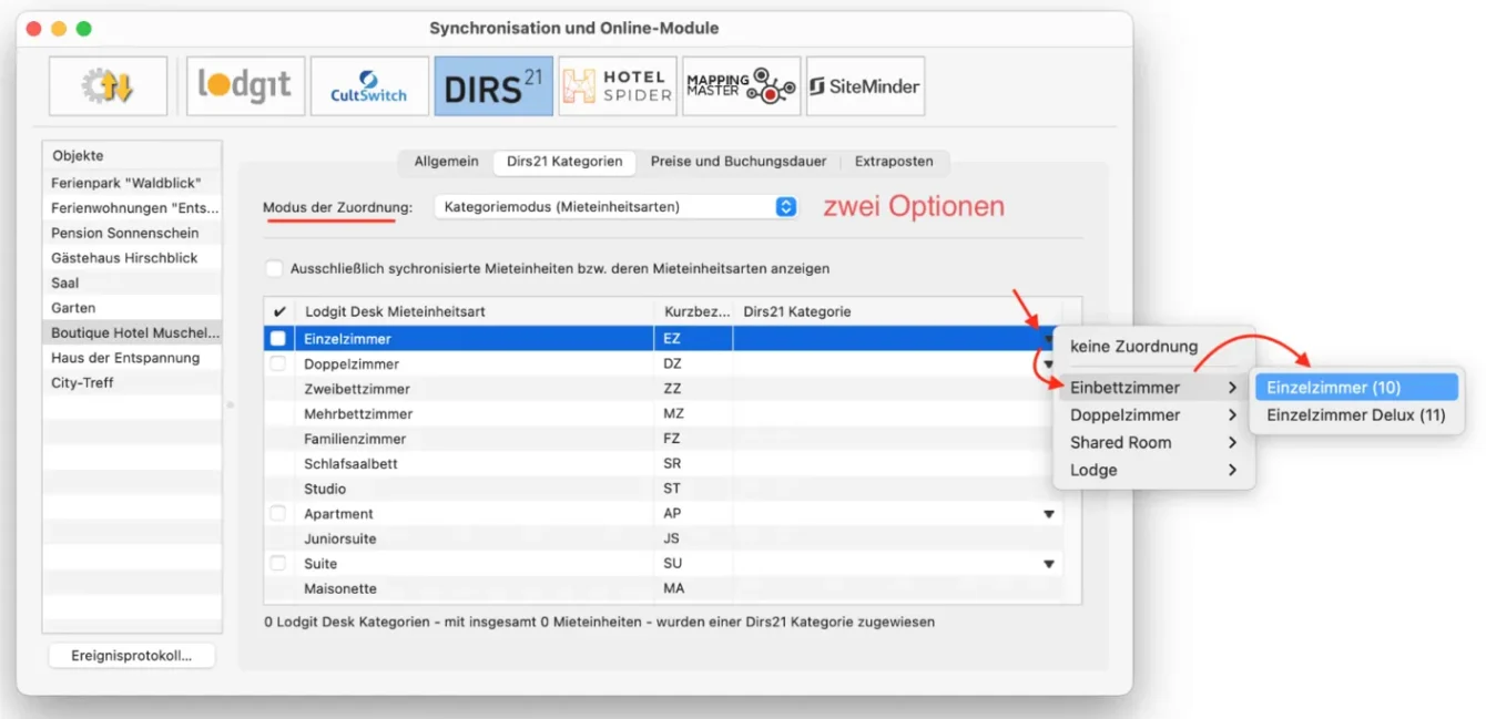 CHM DIRS Einrichten 02