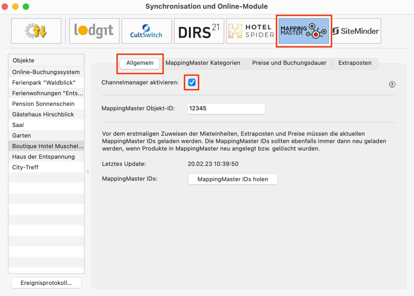 CHM Mappingmaster Einstellungen 03