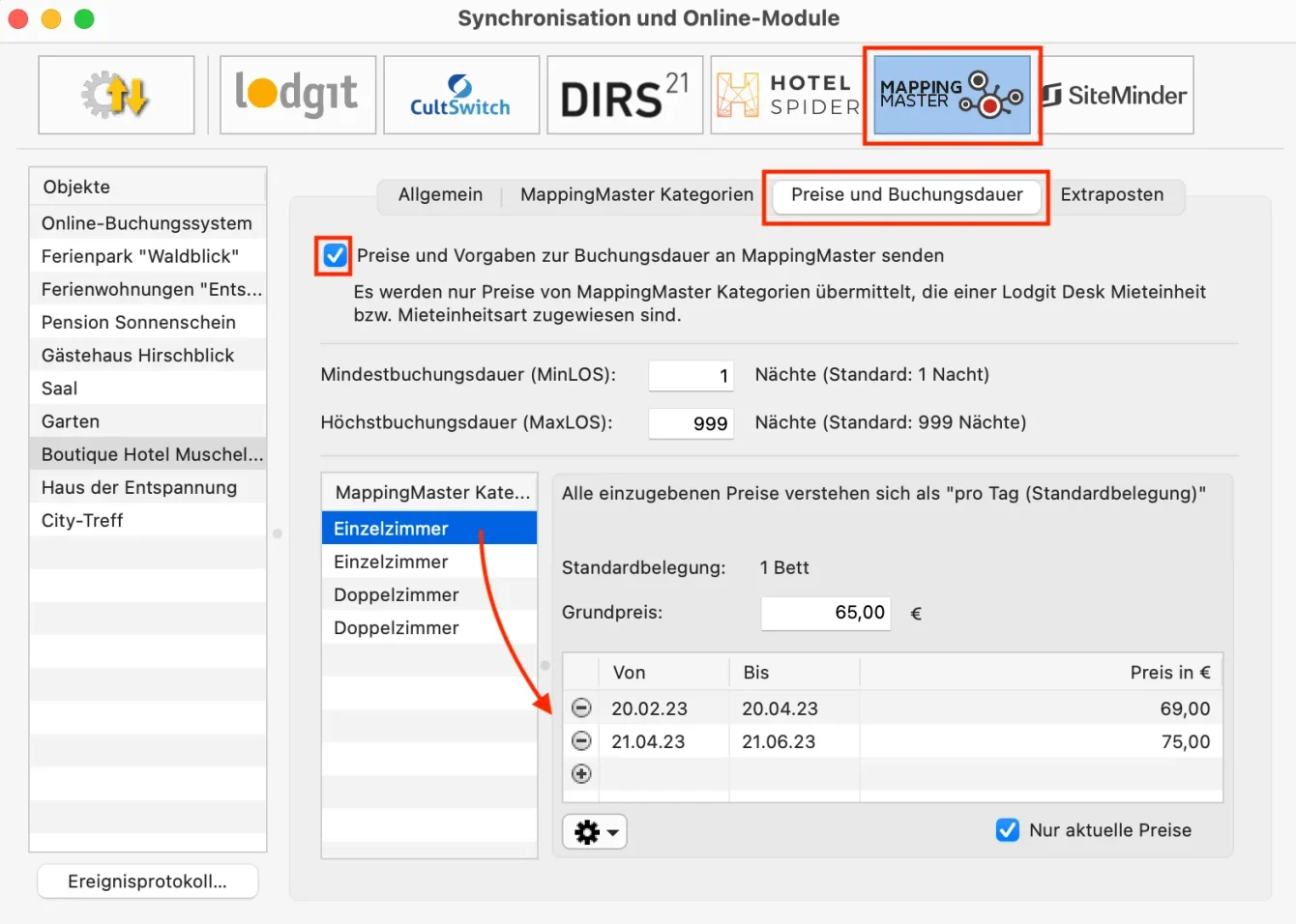 CHM Mappingmaster Einstellungen 04