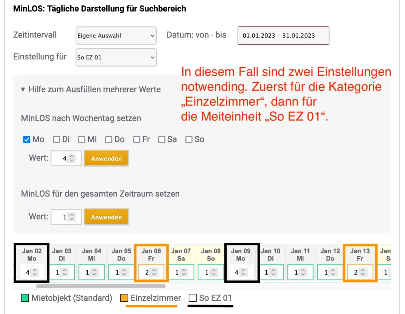 Beispiel 4 für Mindestbuchungsdauer