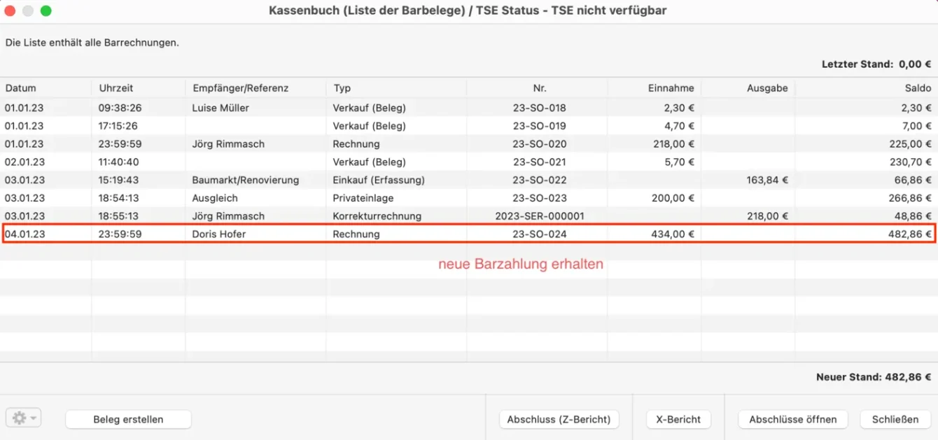 Negativer Kassenstand 05