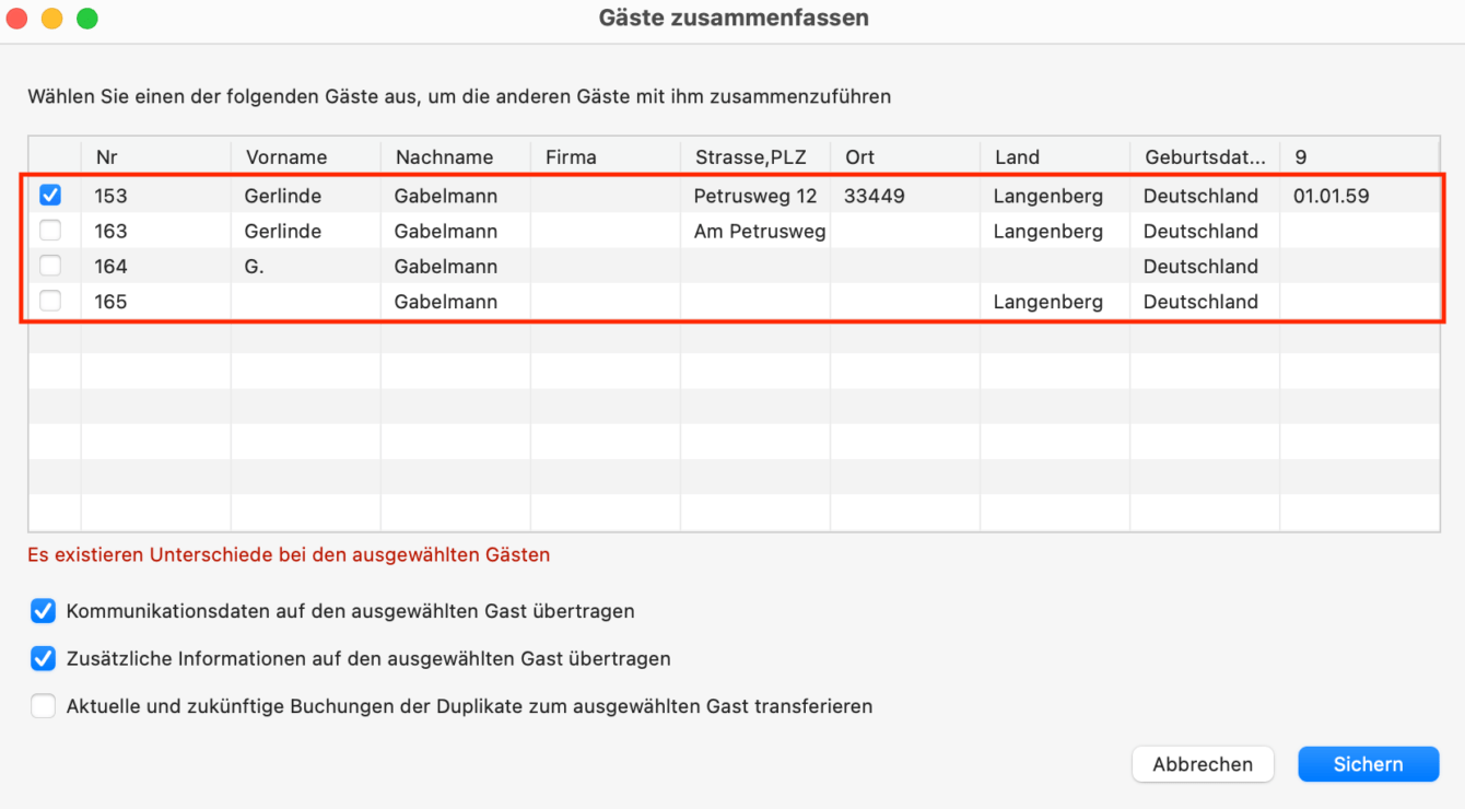 Lodgit News Gästezusammenführung