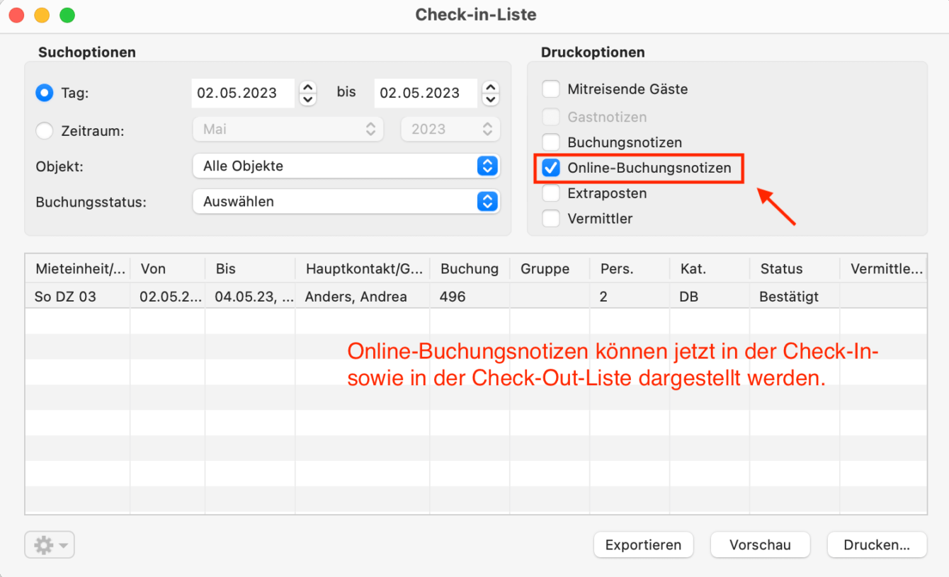 News 3.0.1 Buchungsnotizen 2