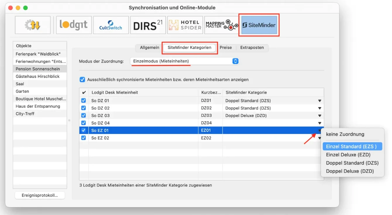 Siteminder Einstellungen 03