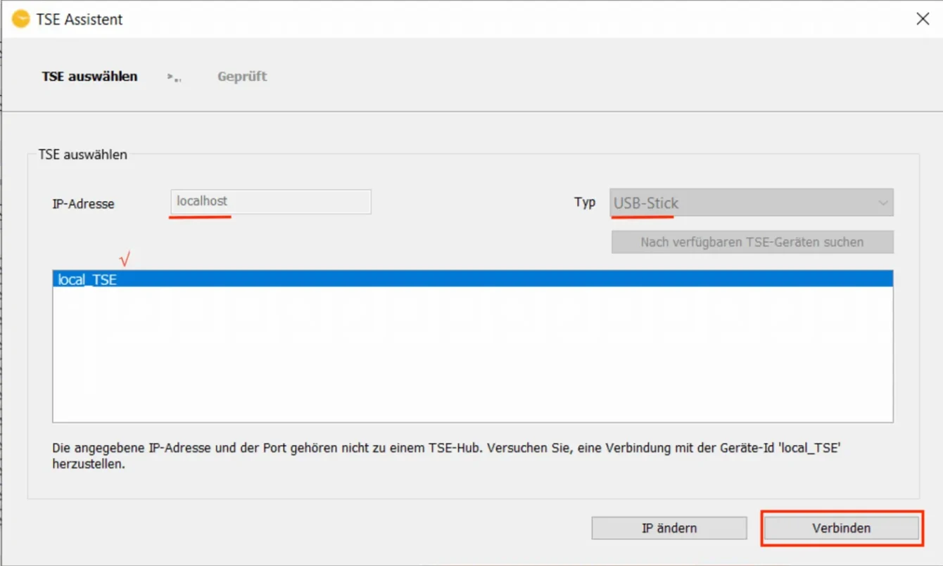 TSE 01 neue TSE initialisieren