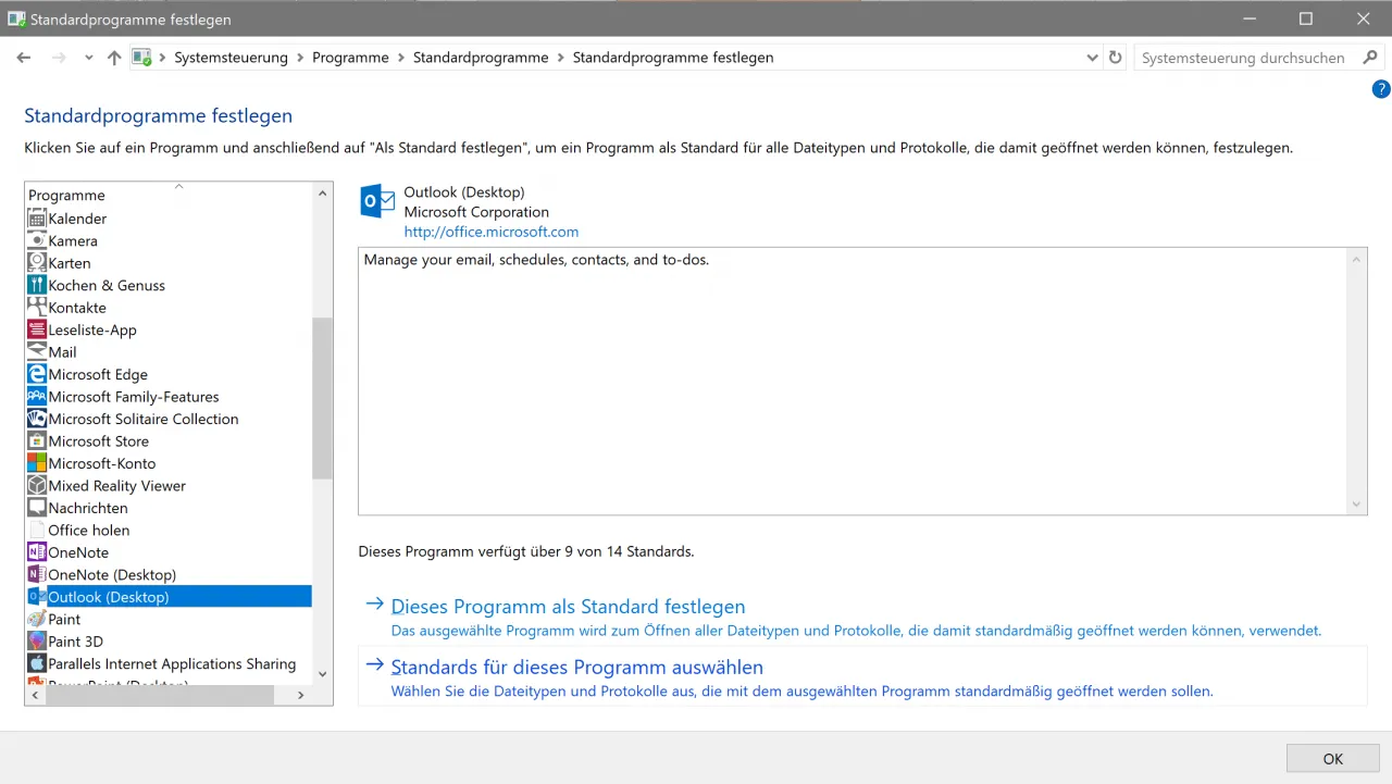 faq e-mail win10 5 e-mail standardprogramm festlegen