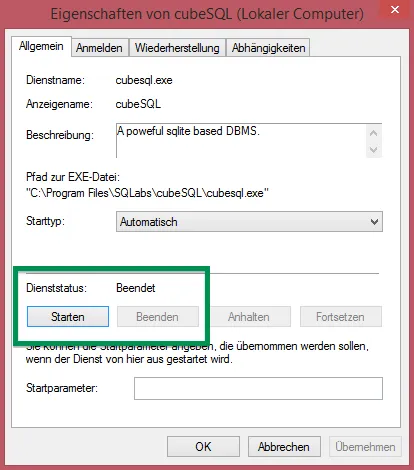 faq db lock 10 win Dienst Stop