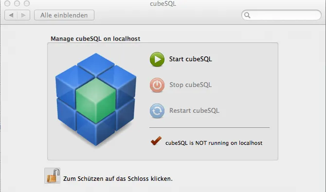 faq db lock13 cubeSQL Stop