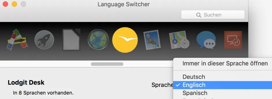 faq sprache aendern mac