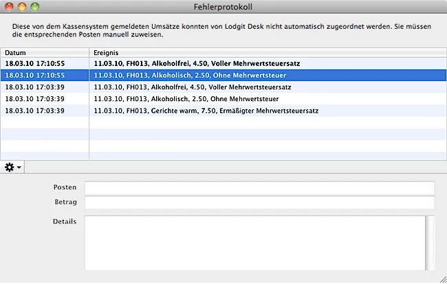 kassensysteme gastware fehlerprotokoll