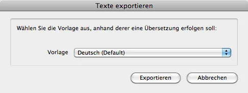 texte exportieren